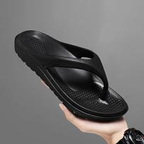 Men's Flip Flops Summer Casual Stylish Simple Male Shoes Flip Flops Daily Outdoor Beach Comfortable Sandals for Men 40 gray