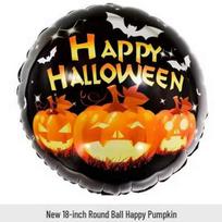 Halloween Pumpkin Cartoon Foil Balloon Decoration for Parties and Photos orange
