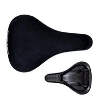 WALGUN BMX Bicycle Saddle Dirt Jump Bike Seat Flannelette with Embroidery Freestyle Racing Dowbhill Saddle for MTB Cycling Parts black