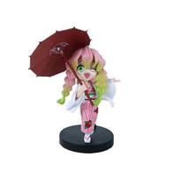 6pcs Anime Figure Demon Slayer Figures Kimetsu No Yaiba Doll Plum Rain Series Blind Box Figurine Warrior Action Figure Model Toy brown