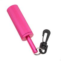 Underwater Diving Communication Shaker Resistant with Snap Hook Knurled for Scuba Rose Red pink