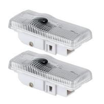 2Pcs LED Car Door Welcome Lights Logo Projector For Citroen C3 C5 C4 C-QUATRE Ghost Shadow Lamp Courtesy Light Car Accessories CR4 2pcs white