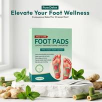 SHEHAM Detox Foot Patches | Herbal Foot Patch with Bamboo Vinegar | Overnight Foot Care Pads for Daily Use, Gentle Skin-Friendly Formula,10 PATCH beige