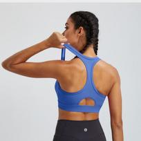 Women's High-Impact Shockproof Sports Bra with Strappy Back for Yoga and Running Extra Large brown
