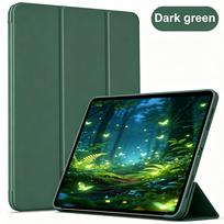Tri-fold Flip Case For iPad Air M2 M3 M4 11inch, For iPad Air 4/5th Gen 10.9inch, Auto Wake/Sleep Soft Silicone Protective Cover black