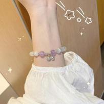 Douyin Möbius-Inspired Women's Open Bangle: Elegant Twist Design beige