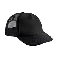Childrens/Kids Vintage Snapback Trucker Cap One Size juoda