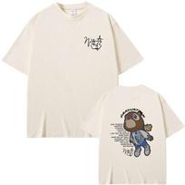 Reperis Kanye West Graduation Dvipusiai grafiniai marškinėliai Vyrams Moterims Hip Hop Didelio dydžio Marškinėliai apvalia apykakle Vyrams Kanye Juodi Marškinėliai 4XL white