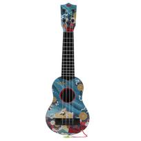 4 nerūdijančio plieno gitaros stygos Ukulele vaikams žaislas Ukulele mini plastikinis gitaros muzikos instrumentas ikimokyklinio amžiaus vaikams Dovana gray