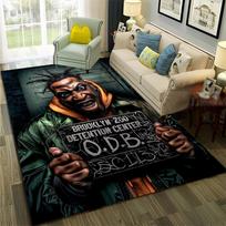 27 Style Rappers Art Cartoon Tupac Snoop Dogg Hip Hop Rug for Bedroom Living Room Sofa Home Doormat Decor, Non-slip Floor Mat 40x60cm( 15x23in ) gray