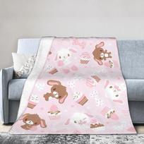 Sugarbunnies Shirousa Kurousa Cutecore Jojifuku Pinkcore Antklodė Vilna Šilta Mėtymo Antklodė Automobiliui Sofai Lovai Miegamajam Antklodė 40x50in