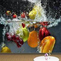 Vaisiai 3D Foto tapetai Modernus Didelis Sienų tapyba Restoranas Svetainė Kūrybiški Sienų popieriai Namų Dekoravimas 200 cm(W) x 140 cm(H) white