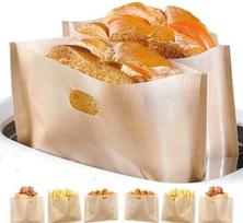 Daugkartiniai maišeliai skrudinimui Toaster bags Gluten-free, 16,5x16,5cm, 10 vnt