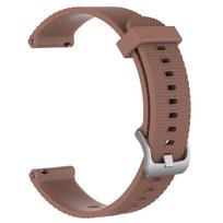 20mm Silicone Watch Band for Garmin Vivoactive 3 Textured Anti-Slip Design 10 Colors Replacement Strap with Quick Release S    Size ruda