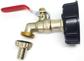 Hetang Yuese 1000L IBC bako adapteris S60X6 bako adapteris žalvarinis sodo čiaupas 1,27 cm mazuto žarnos jungtis