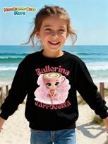 Italian Brainrot Cute Meme Sweatshirt for Girls Clothes Ballerina Cappuccino Print Hoodies Tops Autumn Kawaii Outfits Streetwear 160 brown