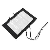 Transparent Hiking Map Pouch with 2 Additional Straps Waterproof TPU Map Dry Case for Camping white