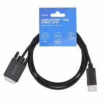 Savio Savio Cl-203 1,8 m DisplayPort VGA (D-Sub) Czarny