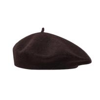 Solid Color Beret Hat Knitted Beanie Cap Artist Hat Wool Painter Hat  Winter raudona