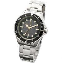 Salvatore Marra Men's Solar Radio Wave Watch SM22110 Stainless Steel Band 10 ATM Water Resistant Black and Gold Movement Business Casual Watch with black