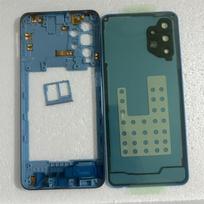 Full Housing For Samsung Galaxy A32 5G A326 Middle Frame Cover+Battery Back Cover Rear Door Cover +SIM+NFC Repair parts gray