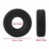 14x4.00-6 Snow Blower Tire Puncture Proof Robust Ply Construction Replacement Tubeless Tyre for Lawn Mower Lawn Tractor