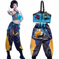 Mira Rumi Cosplay Kostiumas Madingas Seksualus Uniformos Merginų Grupės Kostiumas Moterims Helovino Šventės Vaidmenų Žaidimo Drabužiai L blue