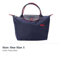 LONGCHAMP Le Pliage Club Drobės krepšys, Koldūno formos krepšys, Pirkinių krepšys, Rankinė Maža moteriška Jūros mėlyna 1621619556 One Size 1 tamsiai mėlyna spalva
