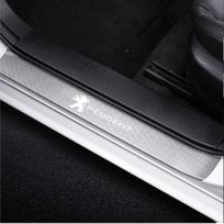 4 vnt. Anglies pluošto automobilio durų slenksčių lipdukai Automobilio emblema Apsauginis lipdukas Peugeot 3008 5008 208 407 406 4008 206 308 207 2008 508 4pcs For Peugeot