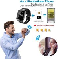 Išmanusis laikrodis Hetang Yuese Bluetooth išmanusis laikrodis, jutiklinis ekranas riešo išmaniojo telefono laikrodžio fotoaparato žingsniamatis su SIM SD kortelės lizdu