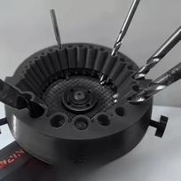 1 vnt. daugiafunkcis grąžtų galąstuvas, grąžtų galandimo artefaktas, elektrinis grąžtų galąstuvas Drill Grinder [Black]