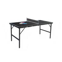Sulankstomas stalo teniso stalas 152,5x76x71 cm juodas
