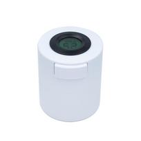 1pcs Temperature Humidity Digital Display Adhesive Container Plastic Eyelash Sealed Storage Jar balta