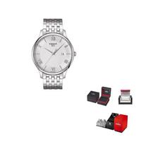 TISSOT Junya Collection Quartz Movement Men's Watches Watch 42mm Silver Dial Stainless Steel Case T063.610.11.038.00- Silver Strap white
