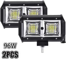 Hetang Yuese LED darbinis žibintas, 5''96W automobilinis LED prožektorius 12V vandeniui atsparus IP68 rūko žibintų juosta LED priekinis žibintas 20000 lm automobilio priekinis žibintas motociklo automobiliui sunkvežimiui traktoriui SUV valčiai