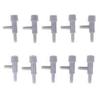 10Pcs Aquarium Air Line Tubing Fish Tank Oxygen Air Pump Volume Flow Control Valve Water Tanks Accessories pilka spalva