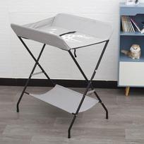 Multi-Functional Baby Crib with Changing Table and Newborn Care Station gray