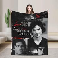 Damonas Salvatore Antklodė Kelionėms Lėktuvu Flanelinė Lovos Patalynė Metimai Laukiui Minkštas Individualizuotos Kokybės Patalynės Užtiesalas Dovana 75x90cm