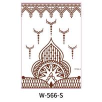 2022 Mehndi Henna Sticker Tattoo Floral Henna  White Red Hand Tattoo Maker for Women