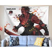 Baldur's Gate Anime Tapestry Karla Art 150X180CM brown