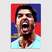 Luisas Suarezas Futbolo Žaidėjas Vintažinis Retro Metalinis Plakatas Ženklas Garažas Klubas Individualus Sienų Dekoras Skardinis Kambario Dekoras Namų Dekoras 20x30cm（7.8x11.8inch） beige