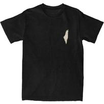 Unisex Map Of Palestine Flag Tshirts 100 Cotton Tops Summer Vintage Short Sleeves Tshirt Round Neck Fashion Tee Shirt Large Size XL black