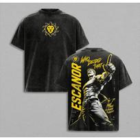 Manga The Seven Deadly Sins T-shirt Escanor Vintage Washed T Shirt Summer Short Sleeve Pure Cotton Clothing L black