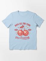 Harry Styles Retro Kiss All The Time Disco Occasionally Essential T-Shirt S šviesiai mėlyna spalva