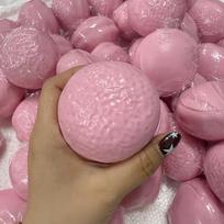Creative Choco Pie Squishy Stress Ball Toys Soft Building Block Filling Squeeze Fidget Toy Adults ASMR Sensory Anti Stress Toys rožinė
