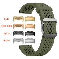 Classic Band Suitable for Fitbit Charge 6 Breathable Soft Silicone Wristband for Charge 5/Charge6 Sport Waterproof Strap Correa Connector-Silver&Charge 5 6 black