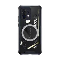 Magnetic Case For Motorola MOTO G84 G54 G14 Wireless Charging Back Cover Case for Motorola Moto Edge 40 Neo 30 Fusion Shell Moto EDGE 40&1PC gray