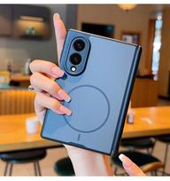 Simple Magnetic Skin Feel Shockproof Phone Case for Samsung Z Fold 8 Wide Full Lens Coverage for Magsafe Slim Fit Durable Cover Galaxy Z Fold 8 Wide black