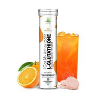 Healthy Nutrition L-Glutathione 600mg with Vitamin C Effervescent Tablets | Antioxidant Support for Skin Brightness & Wellness | Supports Even-L