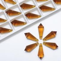 Crystal Pendant Beaded Water Drop for DIY Decor 8x20MM 8*20mm 20 beads/pack